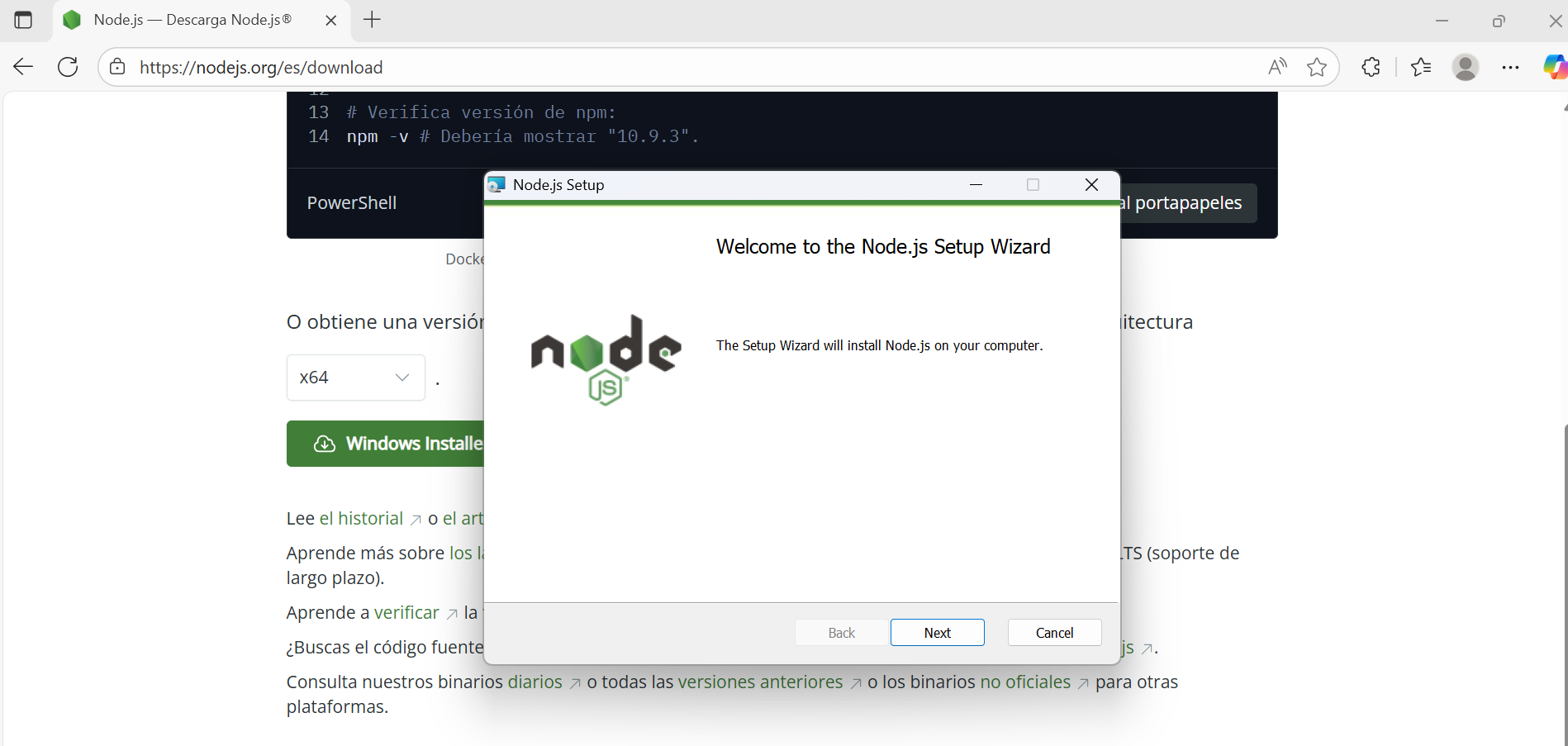 Node.js Screenshot 3